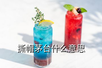 撕帽茅台什么意思