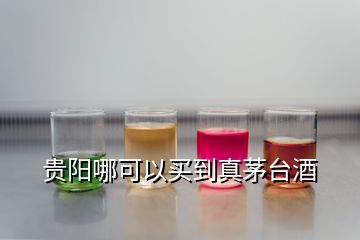 贵阳哪可以买到真茅台酒