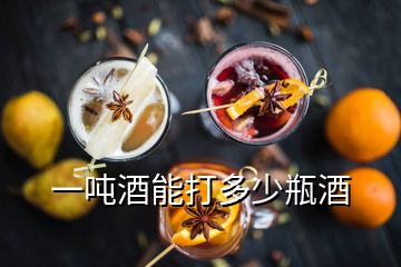 一吨酒能打多少瓶酒