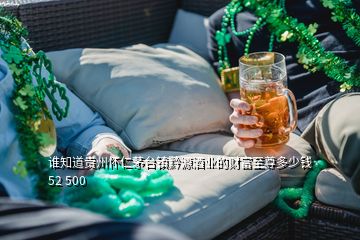 谁知道贵州怀仁茅台镇黔源酒业的财富至尊多少钱52 500