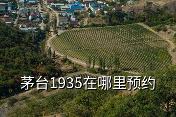 茅台1935在哪里预约