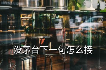 没茅台下一句怎么接