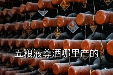 五粮液尊酒哪里产的