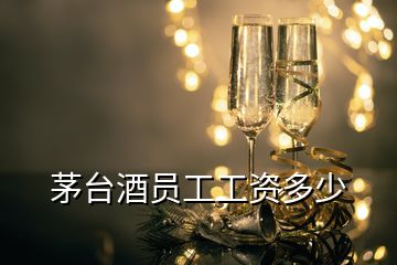 茅台酒员工工资多少