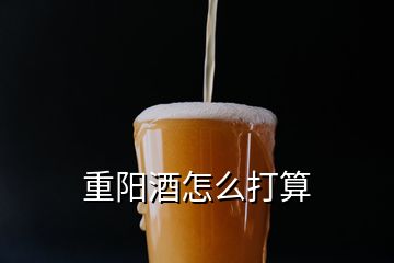 重阳酒怎么打算