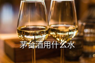 茅台酒用什么水