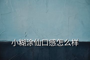 小糊涂仙口感怎么样