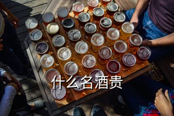 什么名酒贵