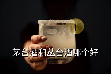 茅台酒和丛台酒哪个好