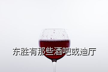 东胜有那些酒吧或迪厅