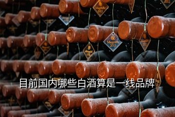 目前国内哪些白酒算是一线品牌