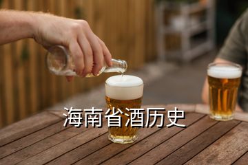 海南省酒历史