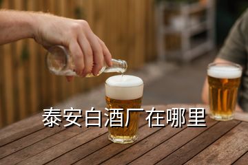 泰安白酒厂在哪里