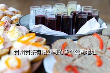 贵州贵茶有限公司的各个公司地址