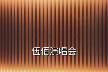 伍佰演唱会