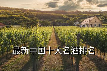 最新中国十大名酒排名