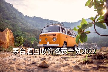 茅台酒回收价格表一览2022