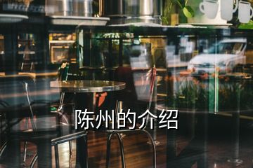 陈州的介绍