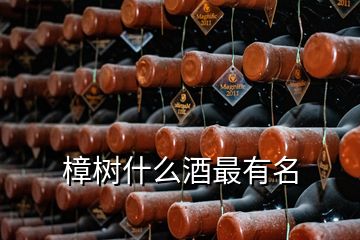 樟树什么酒最有名