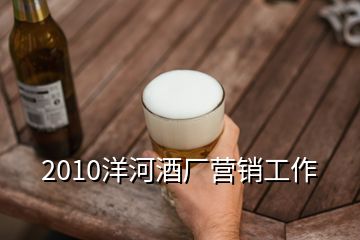 2010洋河酒厂营销工作