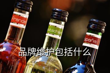 品牌维护包括什么