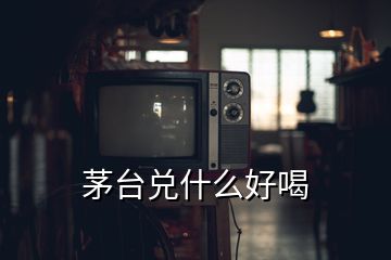 茅台兑什么好喝