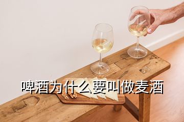 啤酒为什么要叫做麦酒