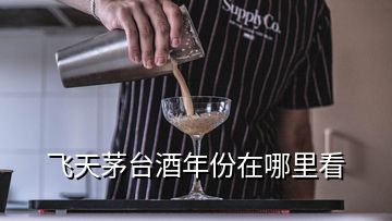 飞天茅台酒年份在哪里看