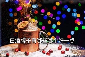 白酒牌子有哪些哪个好一点