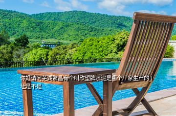 你好请问芜湖繁昌有个叫欣望牌水泥是哪个厂家生产的 厂址是不是