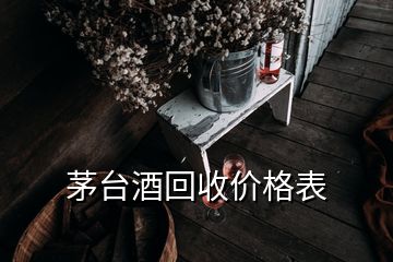 茅台酒回收价格表