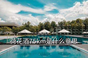 荷花酒75km是什么意思