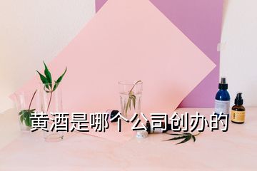 黄酒是哪个公司创办的