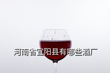 河南省宜阳县有哪些酒厂