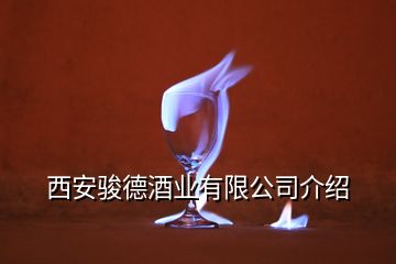 西安骏德酒业有限公司介绍