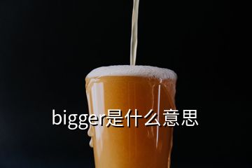 bigger是什么意思