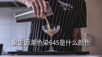 聚生源潮色染645是什么颜色