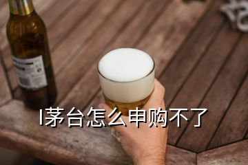 I茅台怎么申购不了