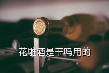 花雕酒是干吗用的