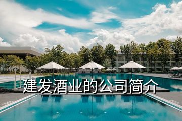 建发酒业的公司简介