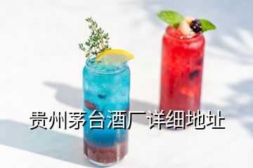 贵州茅台酒厂详细地址