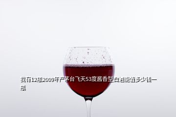 我有12瓶2009年产茅台飞天53度酱香型白酒能值多少钱一瓶