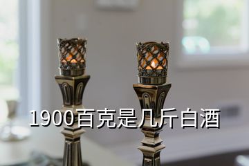 1900百克是几斤白酒