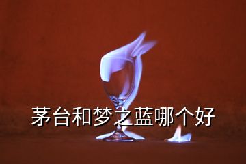 茅台和梦之蓝哪个好