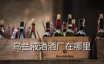 乌兰液酒酒厂在哪里