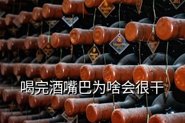 喝完酒嘴巴为啥会很干