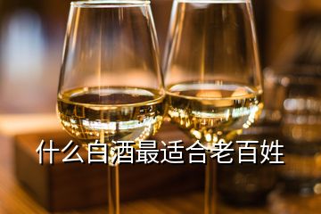 什么白酒最适合老百姓