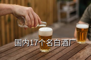 国内17个名白酒厂