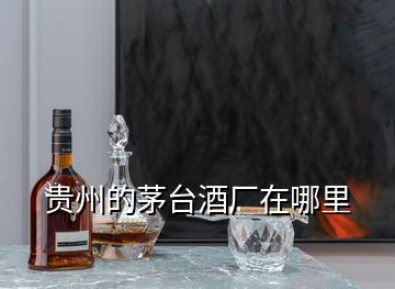 贵州的茅台酒厂在哪里