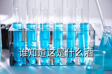 谁知道这是什么酒